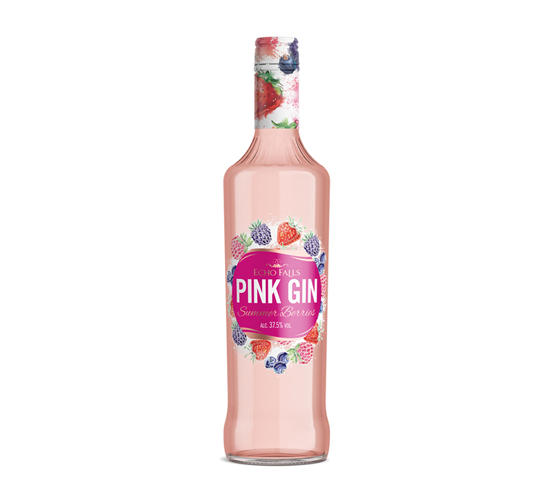 Echo Falls Summer Berries Pink Gin 70cl 700ml