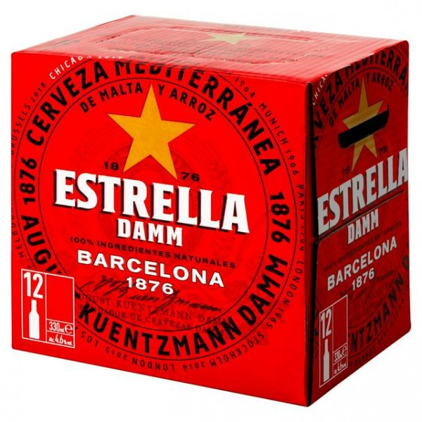 Estrella Damm 12 Pack 330ml