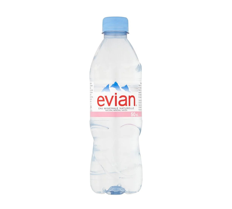 Evian Natural Bottled Mineral Still Water 500ml
