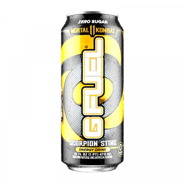 G Fuel Mortal Kombat Scorpion Sting Energy Drink 473ml