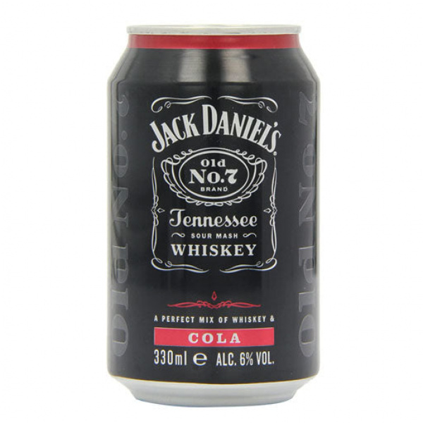 Jack Daniel's Whiskey Cola Mix Can RTD 330ml