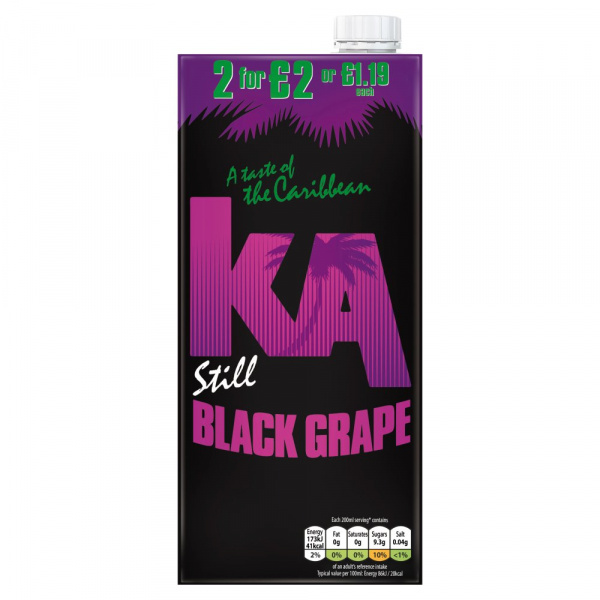 Ka Black Grape Still Juice 1L