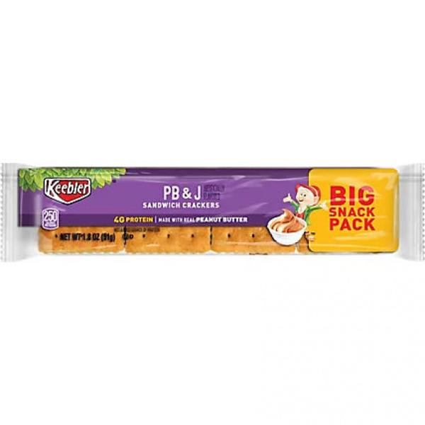 Keebler PB&J Sandwich Crackers Snack Pack 51g