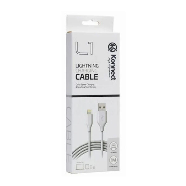 Konnect L1 Quick Speed Lightning Charging Cable 1M For Iphone