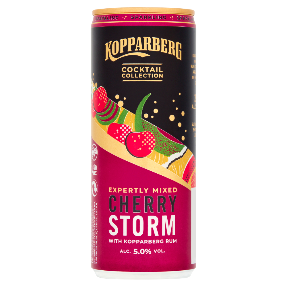 Kopparberg Cherry Storm RTD 250 can Kopparberg Cherry Storm RTD 250ml can