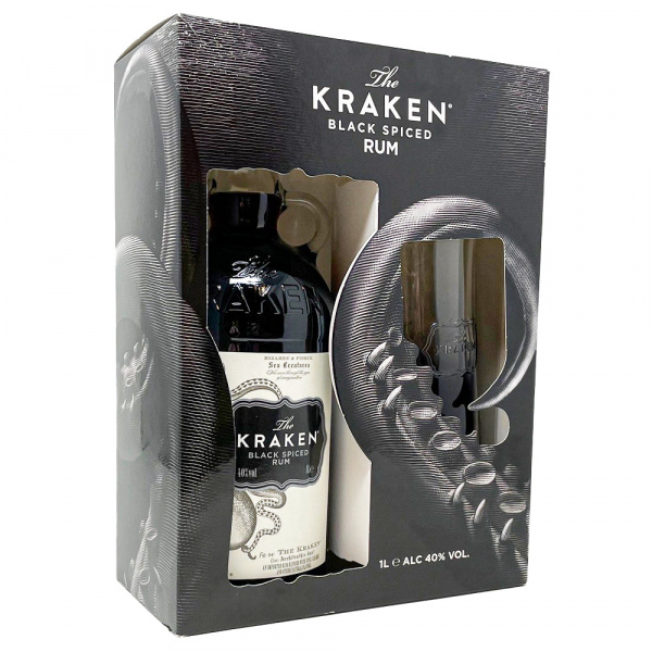 Kraken Black Spiced Rum Gift Set 1L