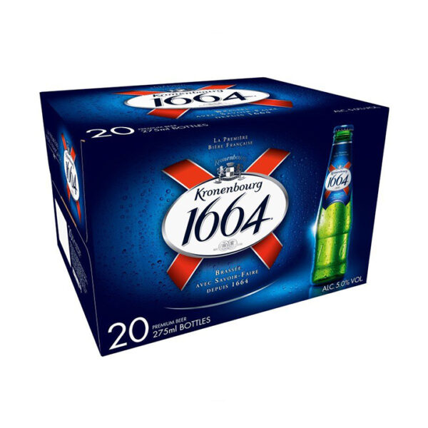 Kronenbourg 1664 Lager Beer Bottles 20pck 275ml