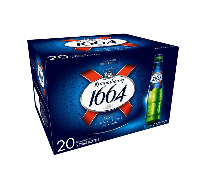 Kronenbourg 1664 Lager Beer Bottles 20pck 275ml