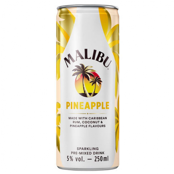 Malibu Pineapple RTD Can 250ml