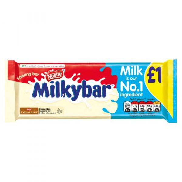 Milkybar Block PM £1 - 90g