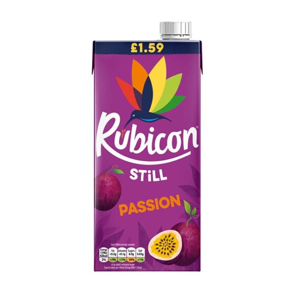 Rubicon Still Passion Fruit Carton PM 1L