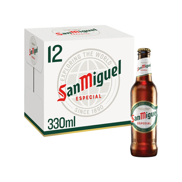 San Miguel Premium Lager Beer Bottles 12x330ml Img