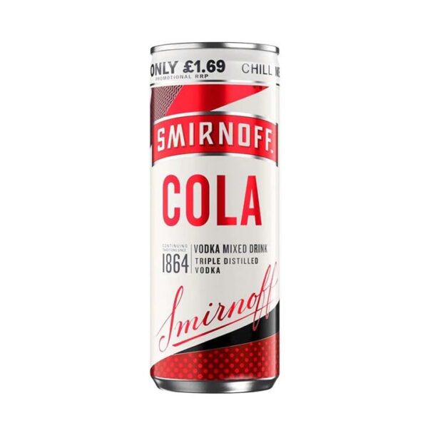 Smirnoff Cola RTD PM 25cl 250ml