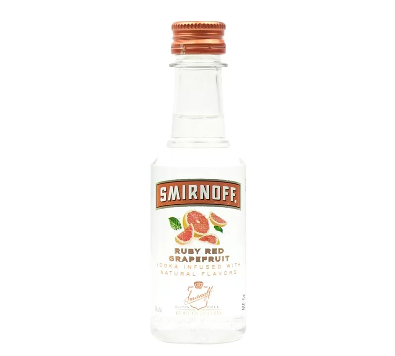 Smirnoff Ruby Red Grapefruit Vodka 5cl 50ml