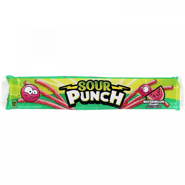 Sour Punch Watermelon Straws 57g