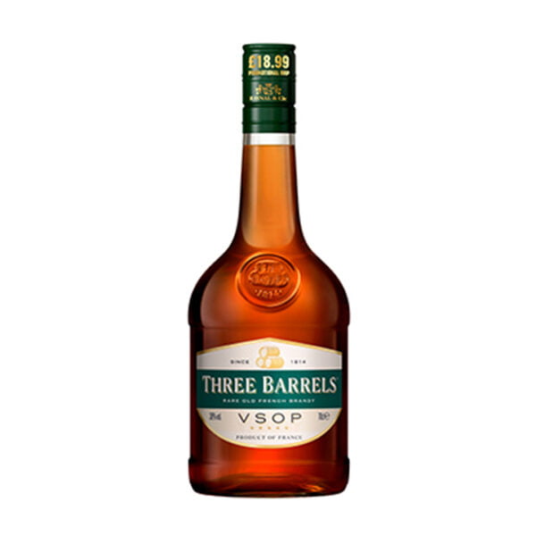 Three Barrels VSOP Brandy PM 70cl 700ml