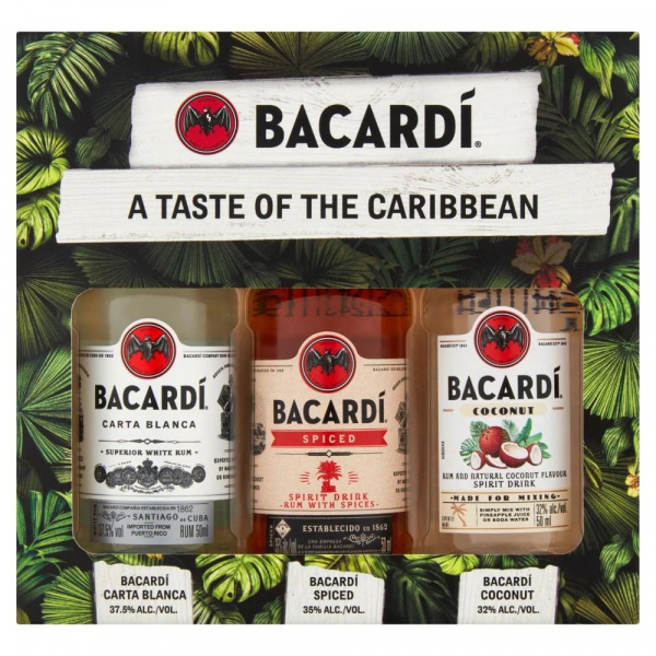 Bacardi Minis Gift Set 3x5cl