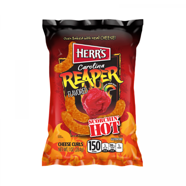 Herr’s Carolina Reaper Cheese Curls (28.4G)