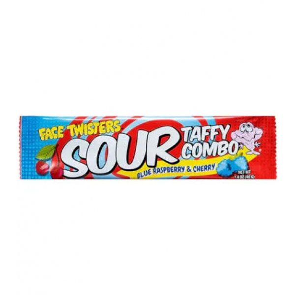 Face Twister Sour Combo Blue Raspberry & Cherry 40g