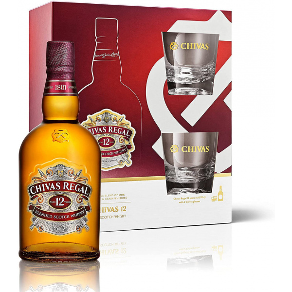 Chivas Regal 12 Year Gift Set 70cl / 700ml