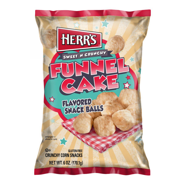 Herr's Sweet 'N Crunchy Funnel Cake Flavoured Cake Balls 170g