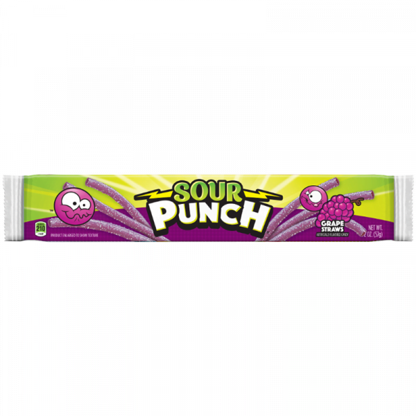 Sour Punch Grape Straws (57g)