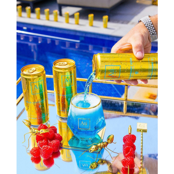 Au Vodka Blue Raspberry Soda RTD 330ml