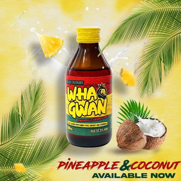 WHA GWAN Pineapple & Coconut Rum Tonic 250ml