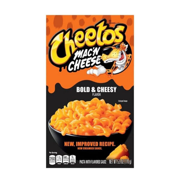 Cheetos Mac 'N Cheese Bold & Cheesy Flavoured American Snacks 170g