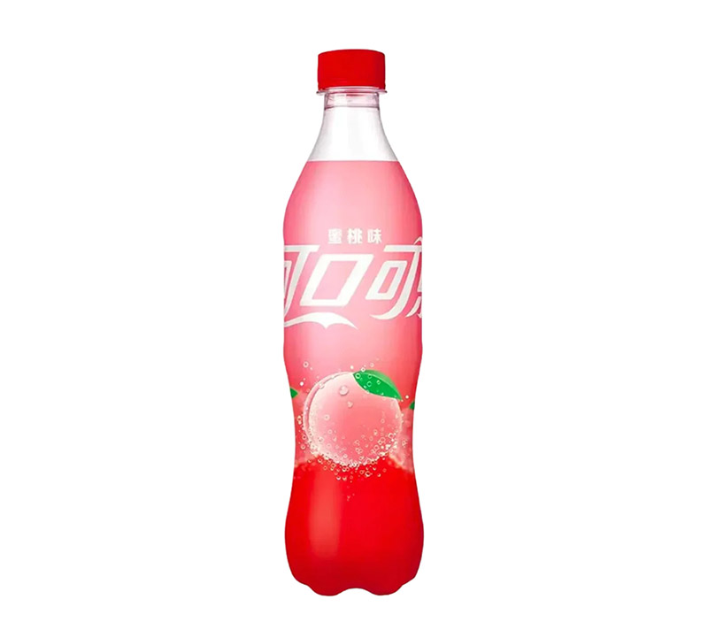 Coca Cola Peach 500ml Bottle (China) Coca Cola Peach 500ml Bottle (China)