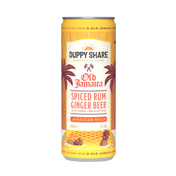 Duppy Share Old Jamaica Spiced Rum & Ginger Beer 250ml RTD Can