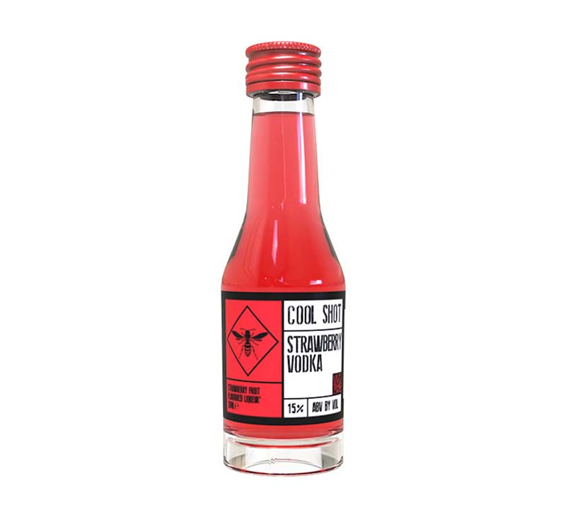 Cool Shots Strawberry Vodka Shot 20cl 200ml