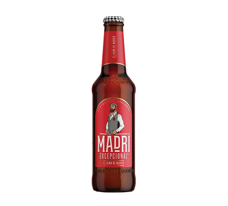 Madri Excepcional Premium Lager Bottle 330ml