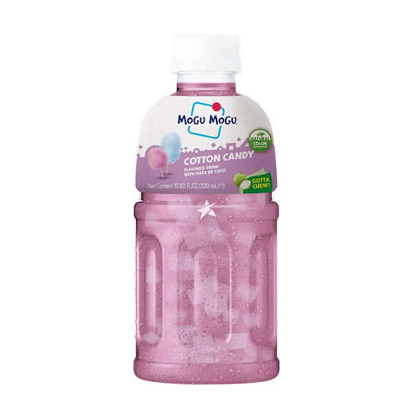 Mogu Mogu Cotton Candy Drink With Nata De Coco 320ml