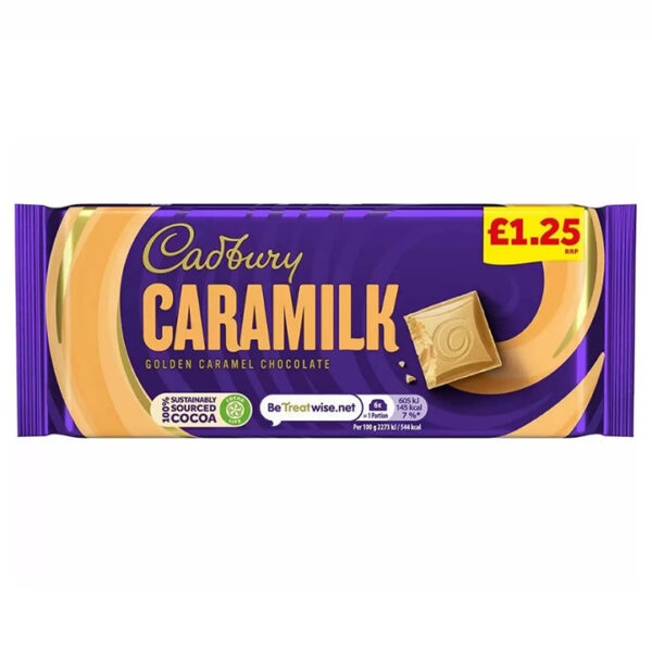 Cadbury Caramilk Golden Caramel Chocolate Bar 80g