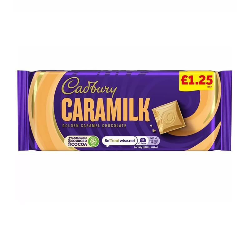 Cadbury Caramilk Golden Caramel Chocolate Bar 80g