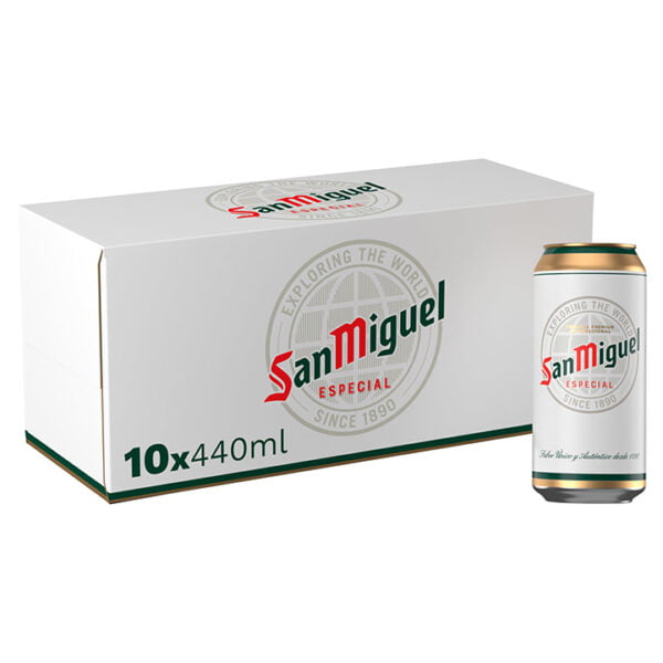 San Miguel Premium Lager Beer Cans 10x440ml