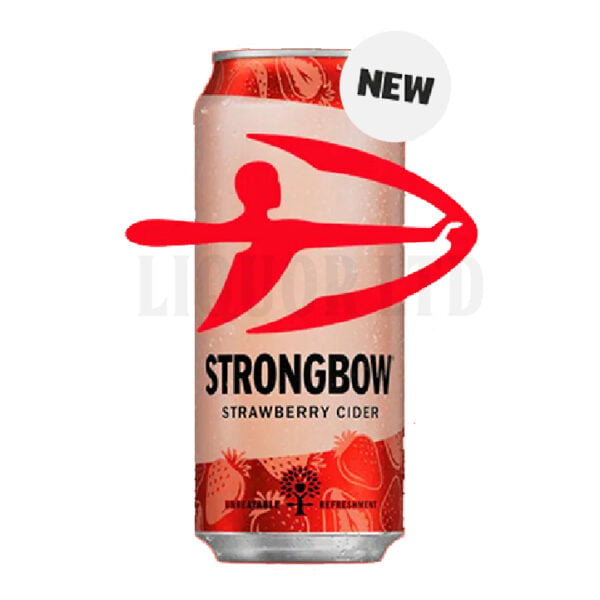 Strongbow Strawberry Cider Can 440ml Liquor Ltd
