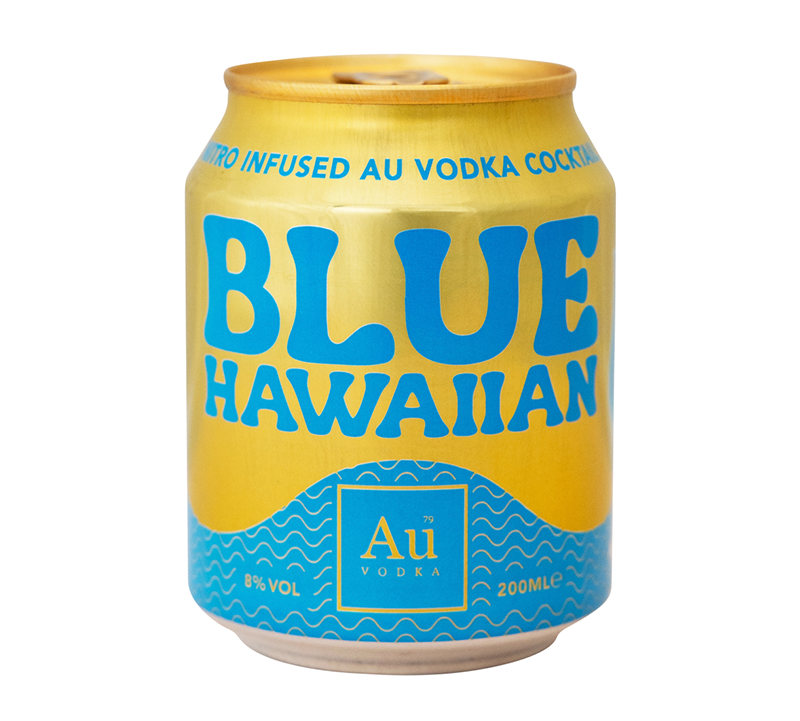 Au Vodka Blue Hawaiian Cocktail 200ml