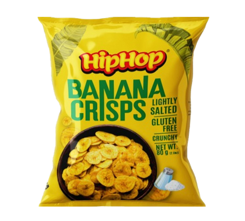 HipHop Banana Crisps Lightly Salted Flavor 80g