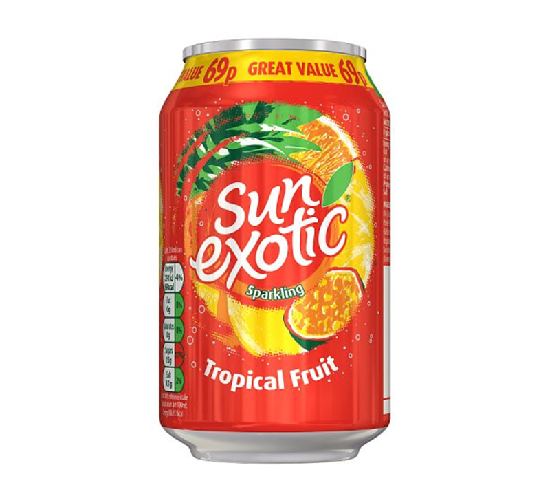 Sun Exotic Tropical Fruit Can PM 330ml