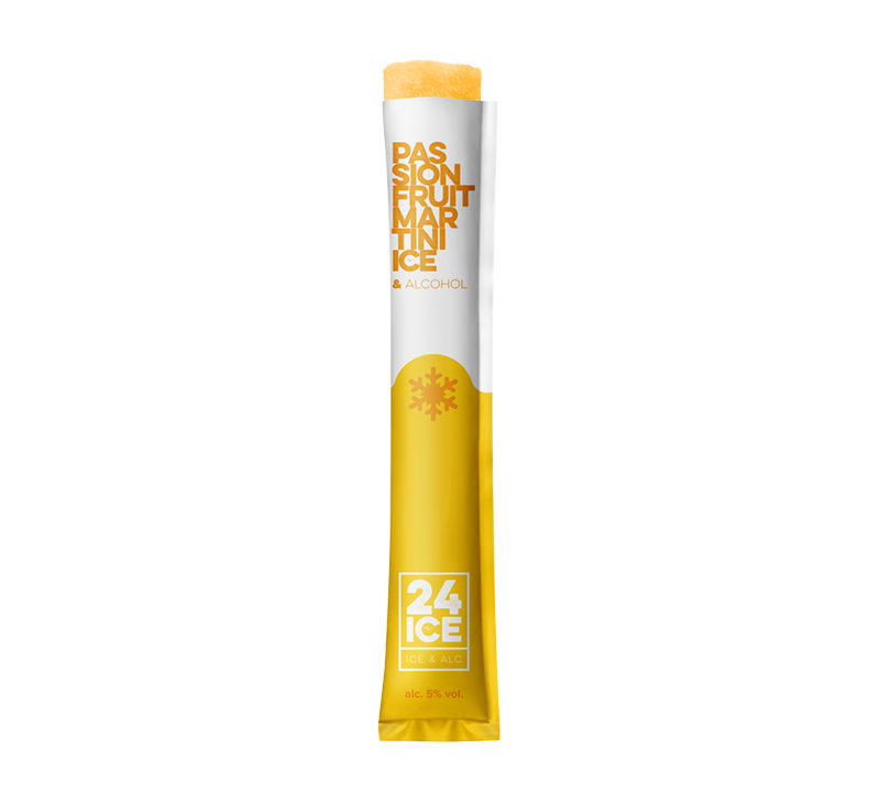 24 ICE Frozen Cocktail Passionfruit Martini Single Ice Pop