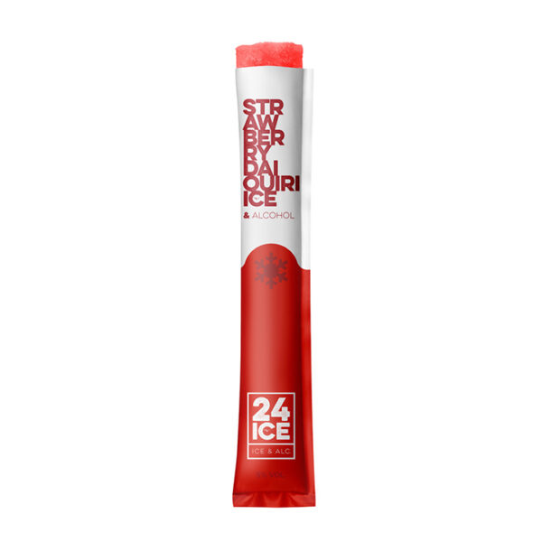 24 ICE Frozen Cocktail Strawberry Daiquiri Single Ice Pop