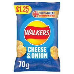 Walkers Cheese & Onion Crisps PM 70g