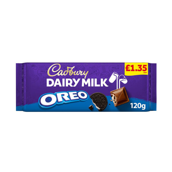 Cadbury Dairy Milk Oreo Chocolate Bar PM 120g