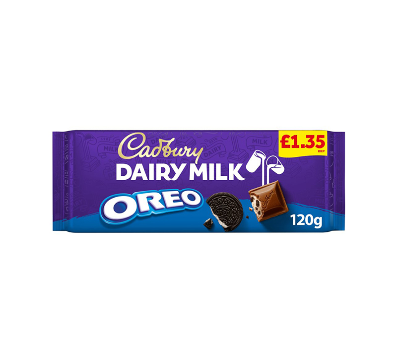 Cadbury Dairy Milk Oreo Chocolate Bar PM 120g