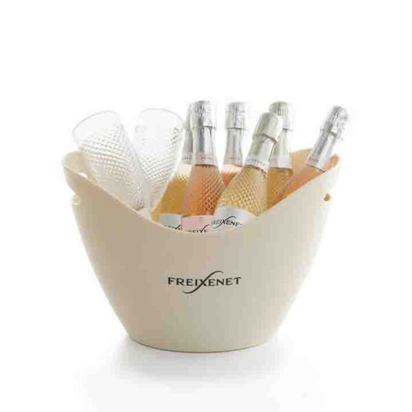 Freixenet Prosecco Ice Bucket with 2 Flute Glasses Gift Set 6 x 20cl