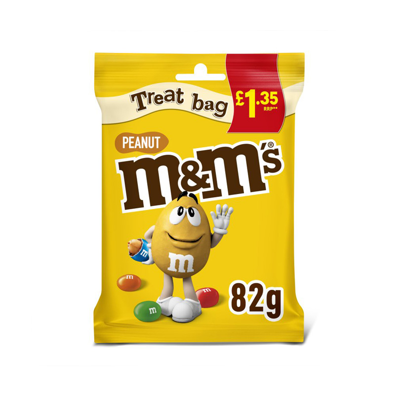 M&M's Crunchy Peanut & Milk Chocolate Bites Treat Bag PM 82g