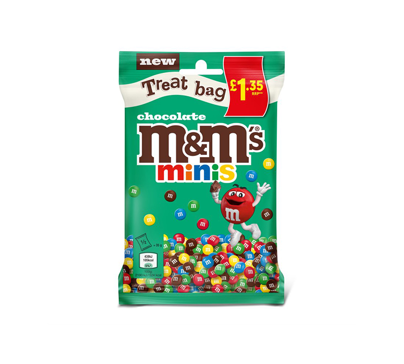 M&M's Minis Bites Milk Chocolate Treat Bag PM 70g
