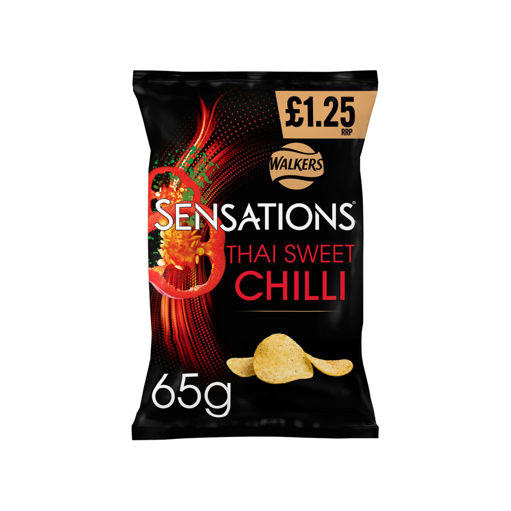 Walkers Sensations Thai Sweet Chilli Crisps PM 65g